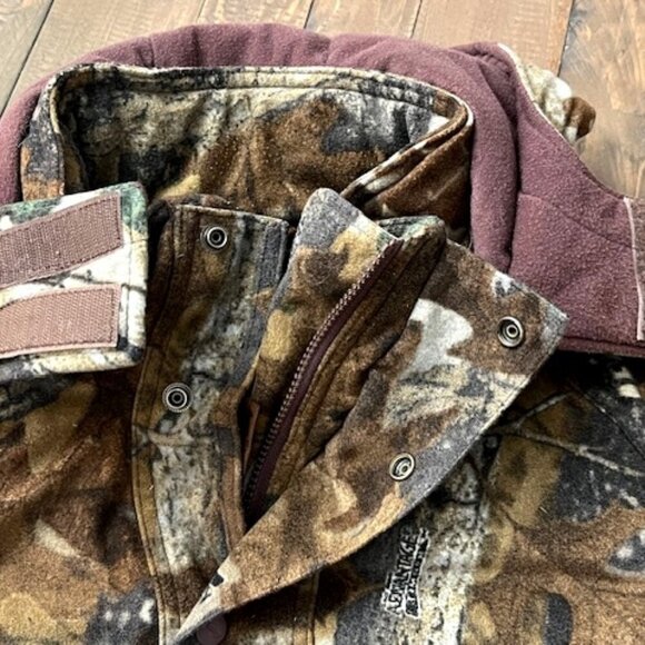 Vintage Duxbak Advantage Timber Camo Hunting Jacket Hooded Men’s Size M - Picture 3 of 6
